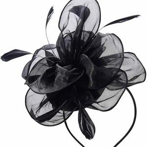 Fascinators Hat for Women Tea Party Hats Ribbons Feathers Headband #1129